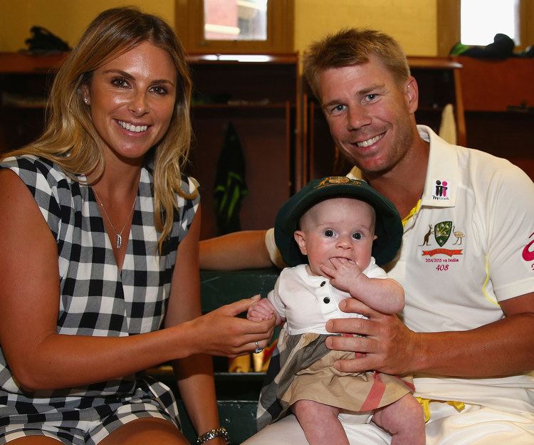 Candice Warner Candice and David Warner are expecting a second child