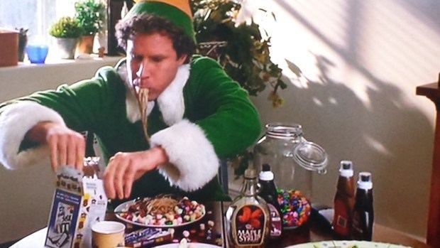 Candy Candy movie scenes According to Buddy the Elf elves try to stick to four main food groups Candy candy canes candy corn and syrup Hence his love for maple syrup doused 