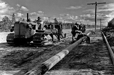Canol pipeline Historic Photographs Energy Mines and Resources Government of Yukon