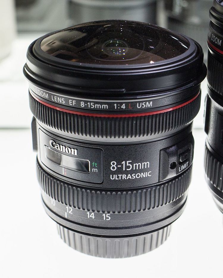 Canon EF 8–15mm lens
