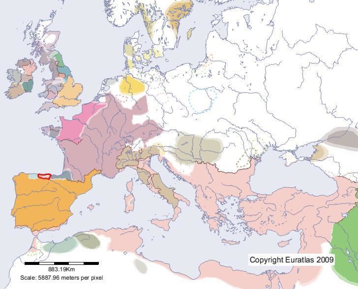 Cantabri Euratlas Periodis Web Map of Cantabri in Year 600