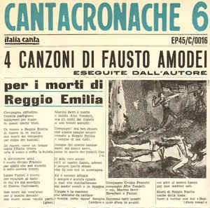 Cantacronache Fausto Amodei Cantacronache 6 Vinyl at Discogs