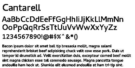 Cantarell (typeface) Cantarell fonts FedoraProject