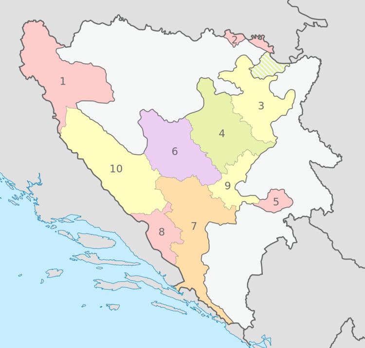 Cantons of the Federation of Bosnia and Herzegovina