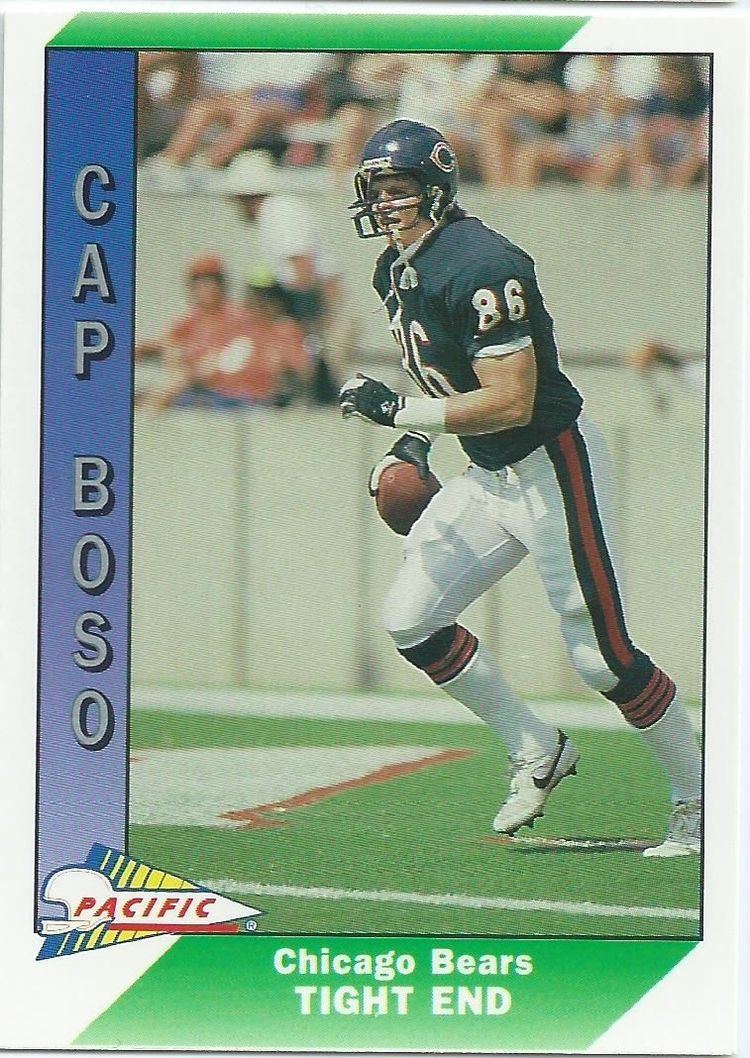 Cap Boso CHICAGO BEARS Cap Boso 42 Rookie Card PACIFIC 1991 NFL American
