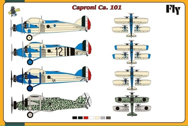 Caproni Ca.101 Fly Planes models 172 scale Caproni Ca101 with 7 Cylinder