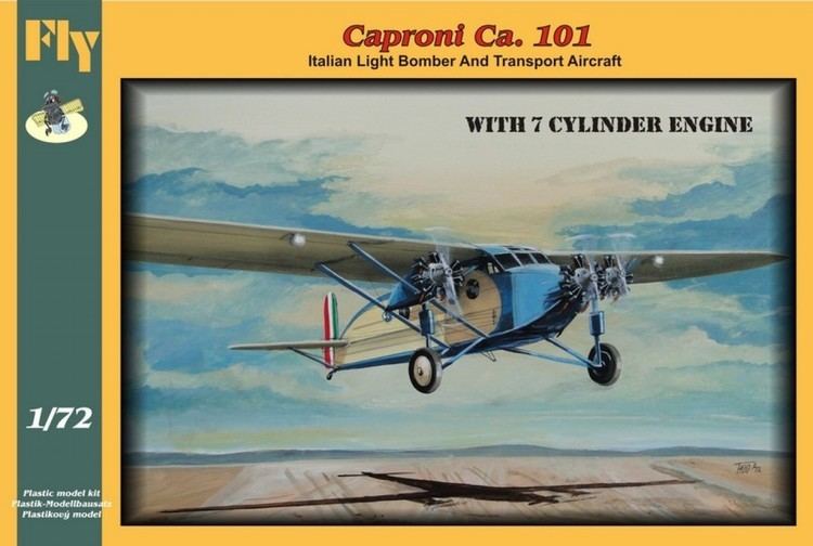Caproni Ca.101 Fly Planes models 172 scale Caproni Ca101 with 7 Cylinder