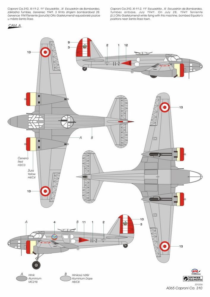 Caproni Ca.310 CMK Kits ESHOP