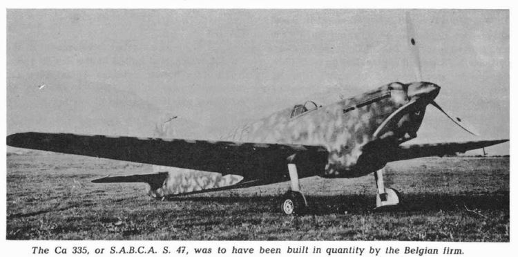 Caproni Ca.335 Italian Aircraft of WWII CAPRONI BERGAMASCHI Ca335 SABCA S 47