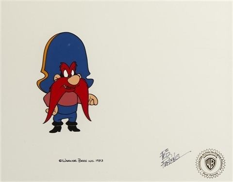 Captain Hareblower A celluloid of Yosemite Sam from Captain Hareblower by Warner Bros