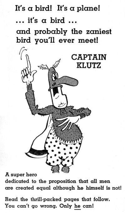 Captain Klutz DIAL B for BLOG THE WORLD39S GREATEST COMIC BLOGAZINE