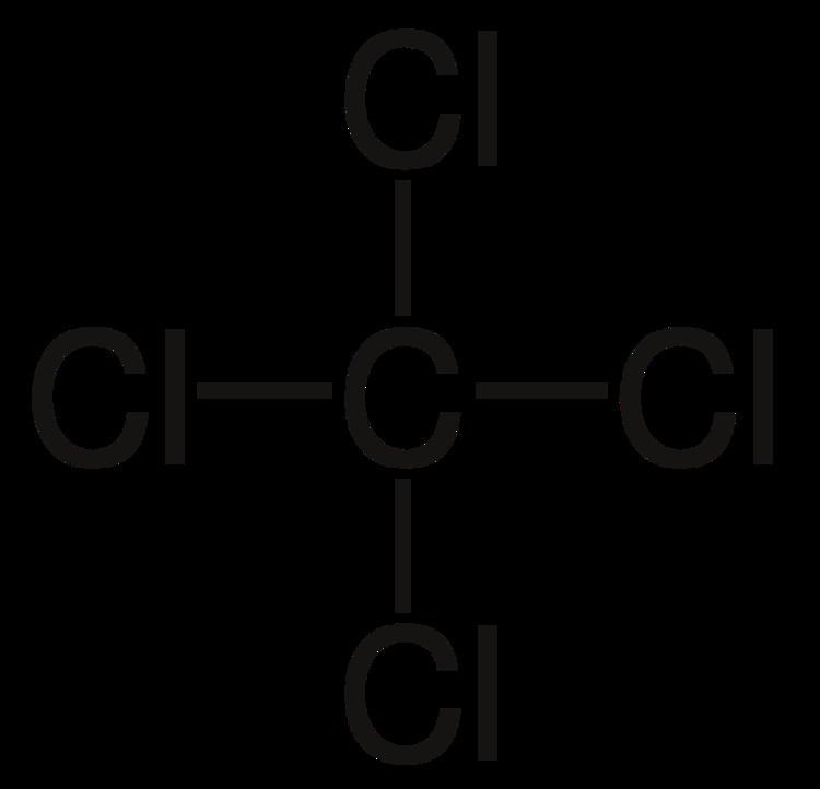 Carbon tetrachloride FileCarbon tetrachloride flatsvg Wikimedia Commons