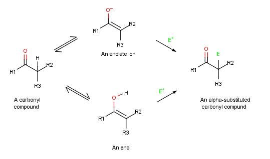 Carbonyl alpha-substitution reactions