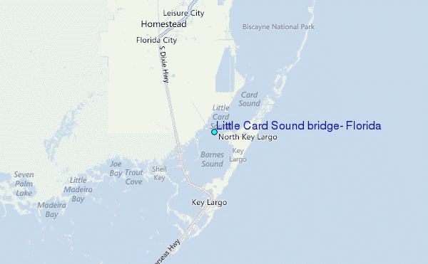 Card Sound Bridge Little Card Sound bridge Florida Tide Station Location Guide