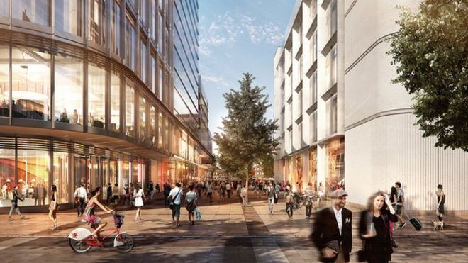 Cardiff city centre New plans for Cardiff city centre development revealed BBC News