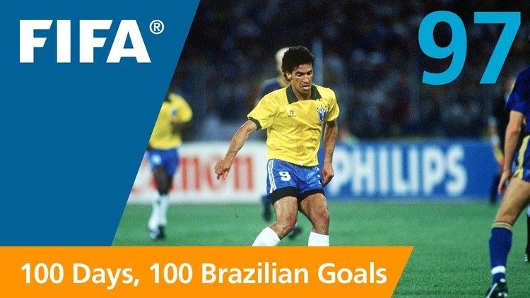 Careca 100 Great Brazilian Goals 97 Careca Italy 1990 YouTube