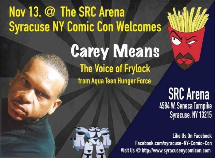 Carey Means Carey Means Business at the Syracuse ComicCon Critical Blast