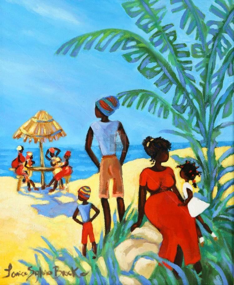 Caribbean art Caribbean Art Children Janice Sylvia Brock