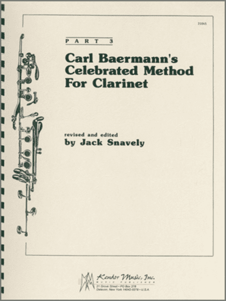 Carl Baermann Carl Baermanns Celebrated Method For Clarinet Part 3 Sheet Music