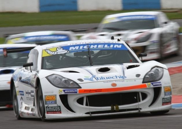 Carl Breeze Carl Breeze storms to first win of GT4 season at Donington