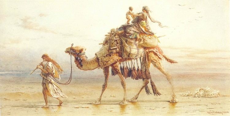 Carl Haag Escape to the desert Canvas by Carl Haag 18201915