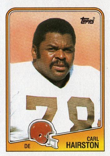 Carl Hairston CLEVELAND BROWNS Carl Hairston 95 TOPPS NFL 1988 American Football