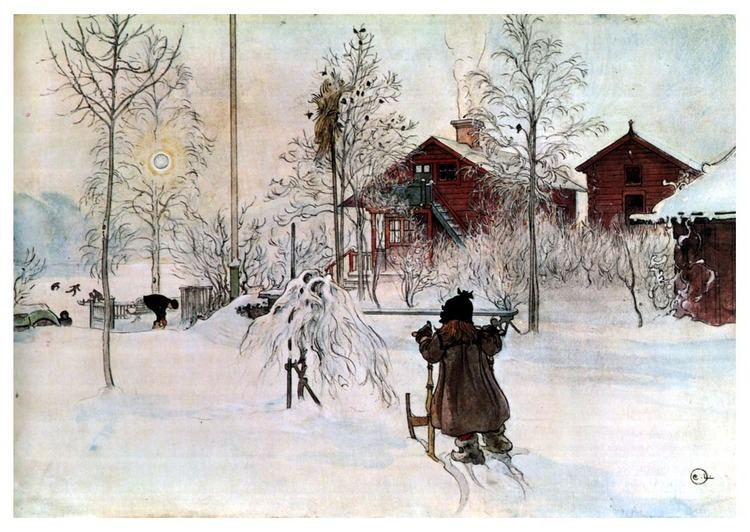 Carl Larsson The Yard and WashHouse Carl Larsson WikiArtorg