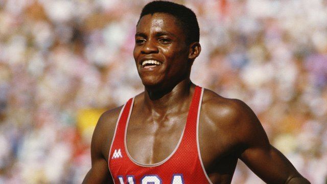 Carl Lewis Olympic Moments Carl Lewis wins four gold medals in Los