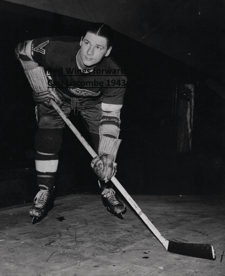 Carl Liscombe Carl Liscombe Detroit Red Wings 1943 HockeyGods