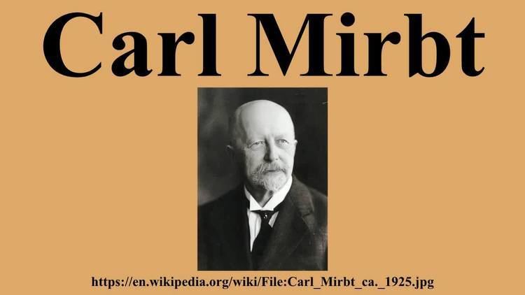 Carl Mirbt Carl Mirbt YouTube