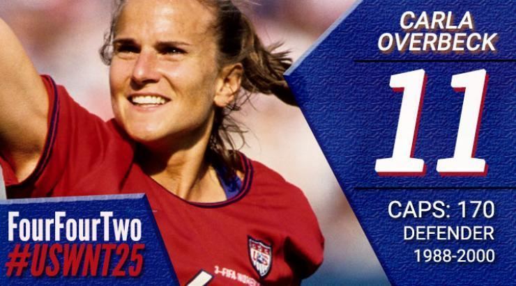 Carla Overbeck FourFourTwos top 25 players in US womens national team history