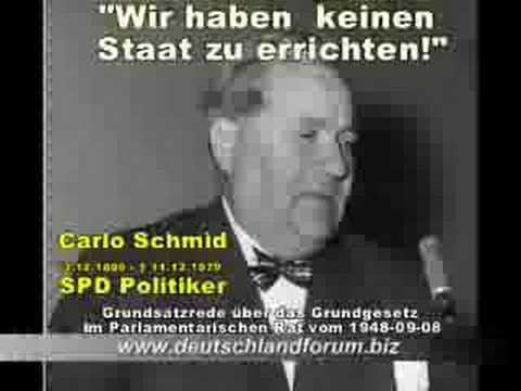 Carlo Schmid (German politician) Carlo Schmid Das Grundgesetz YouTube