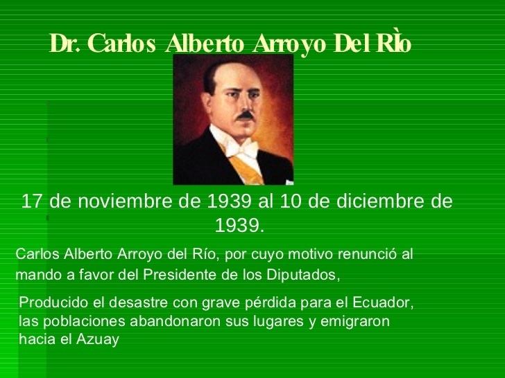 Carlos Alberto Arroyo del Río presidentes del ecuador