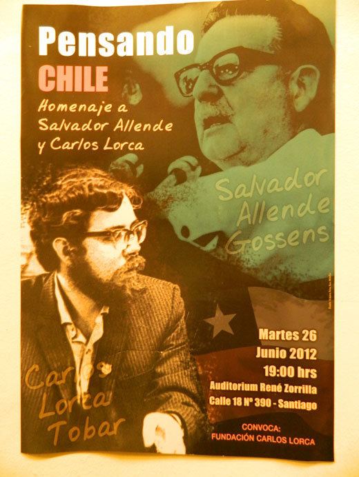 Carlos Lorca Salvador Allende y Carlos Lorca fueron recordados con