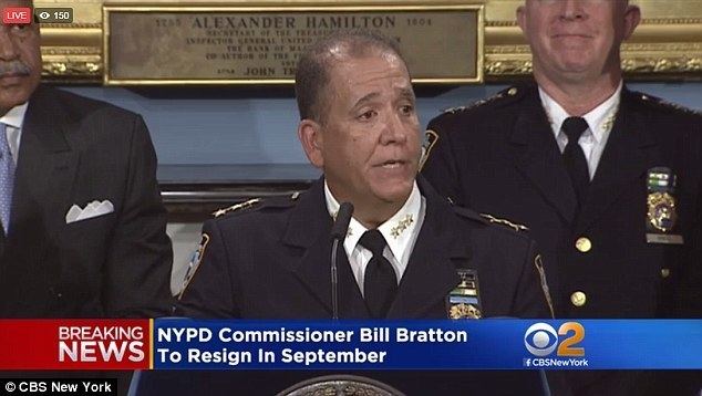 Carlos M. Gomez Bill Bratton decides to hand in his resignation as NYPD commissioner