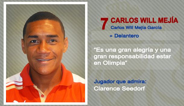 Carlos Will Mejía Carlos Will Meja ClubOlimpiacom