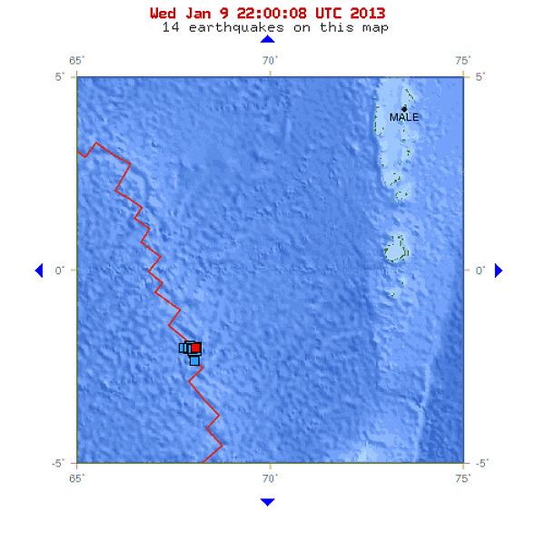 Carlsberg Ridge Swarm of moderate earthquakes hit Carlsberg Ridge Earthquakes