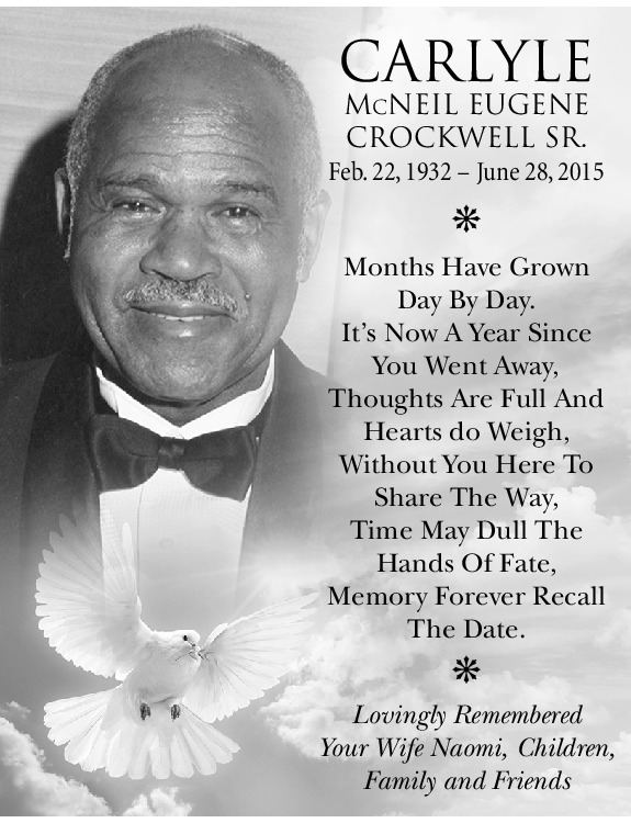 Carlyle Crockwell Carlyle Crockwell Obituary Legacycom