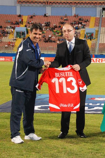 Carmel Busuttil In Pictures Carabott Agius Brincat and Busuttil honoured by UEFA