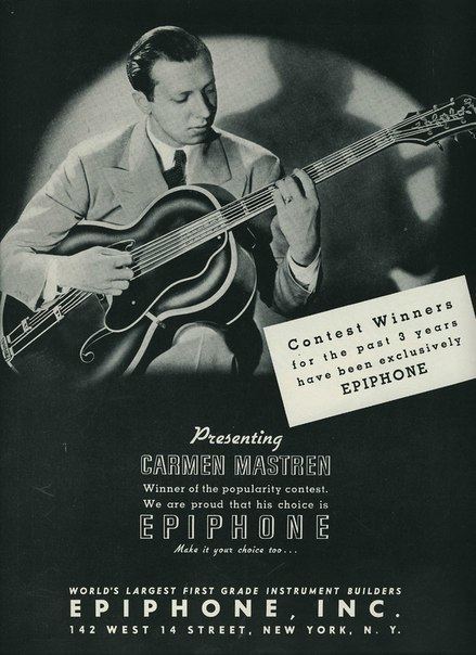 Carmen Mastren Carmen Mastren Tommy Dorseys guitarist plays an Epiphone