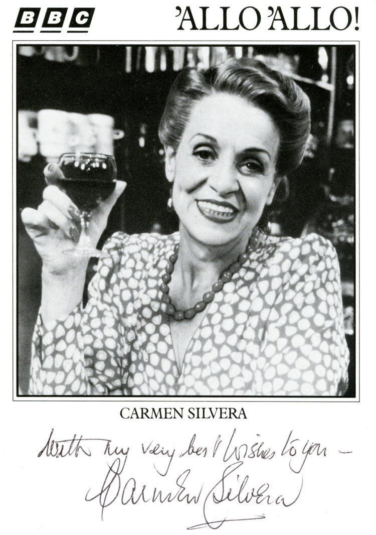 Carmen Silvera Carmen Silvera Signed Card alittlepieceofhistorycom