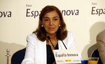 Carmen Vela Foro Espaa Innova con la Secretaria de Estado de Investigacin