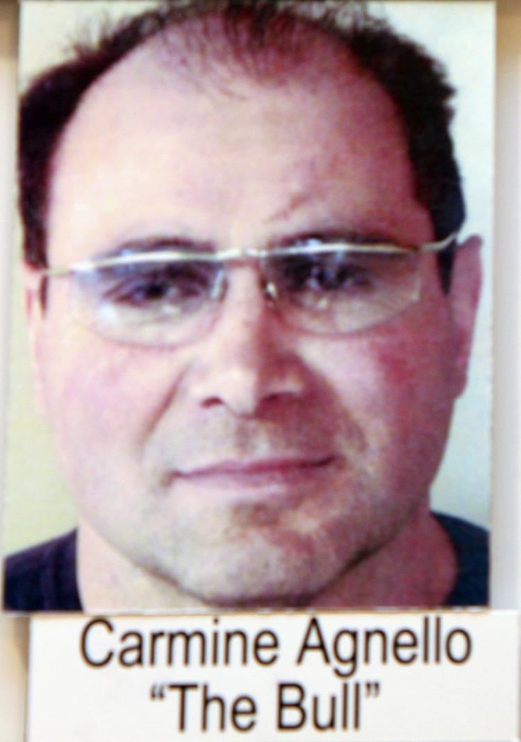 Carmine Agnello "The Bull" close up shot while wearing eyeglasses