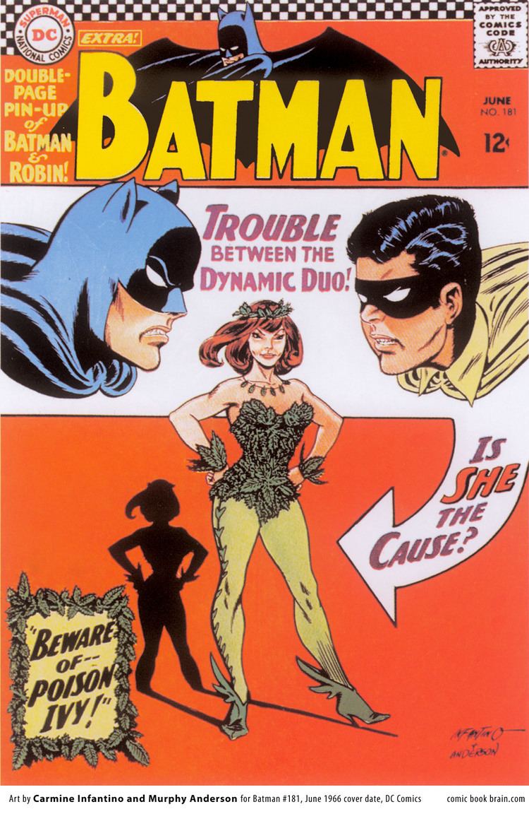 Carmine Infantino Batman issue 181 Cover by Carmine Infantino Poison Ivy