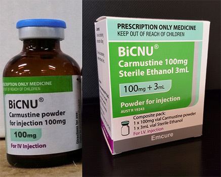 Carmustine Counterfeit medicine alert BiCNU carmustine for injection 100mg