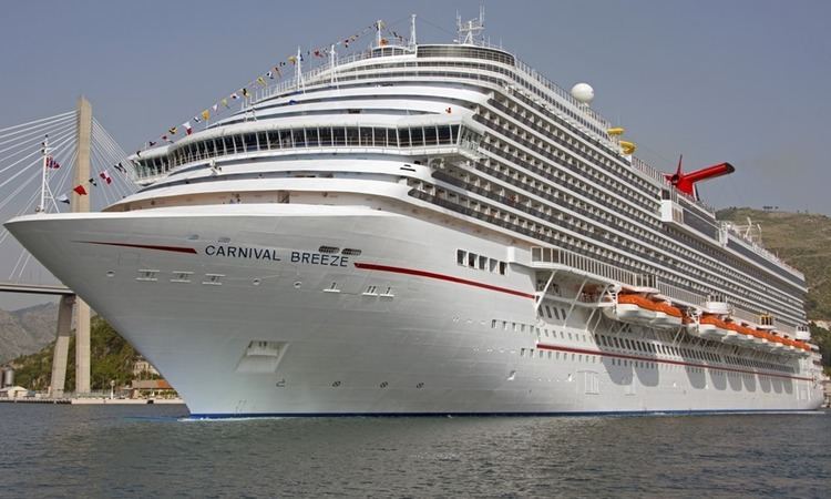Carnival Breeze Carnival Breeze Itinerary Schedule Current Position CruiseMapper