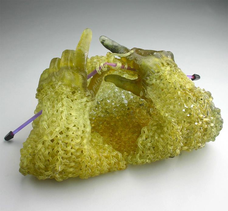 Carol Milne Artist Carol Milne Knits with Glass Colossal