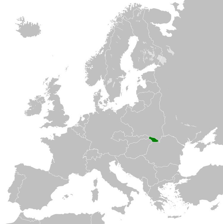Carpatho-Ukraine FileLocation map of the Republic of CarpathoUkraine in Europe in