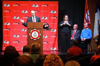 Carroll McCray New Football Head Coach Press Conference GardnerWebb