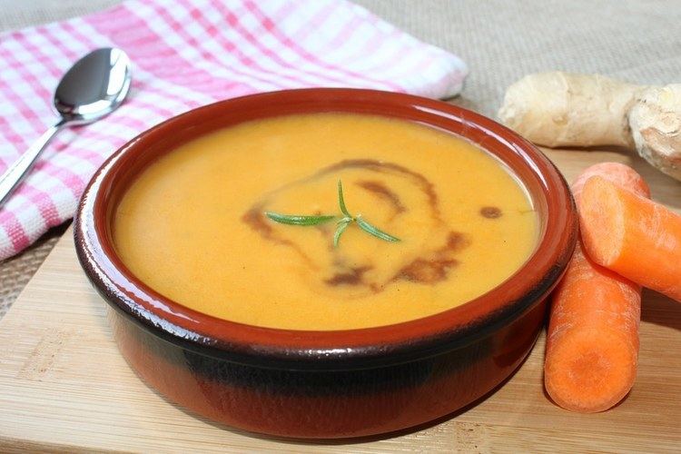 Carrot soup Carrot Soup with Ginger and Lemon recipe Epicuriouscom